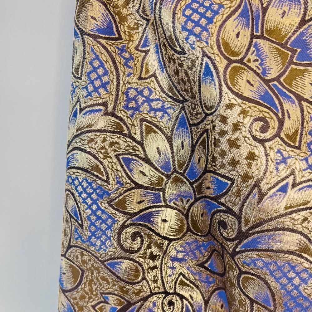 Marni x H&M Metallic Purple and Gold Cropped Brocade Pants - Picture 6 of 8